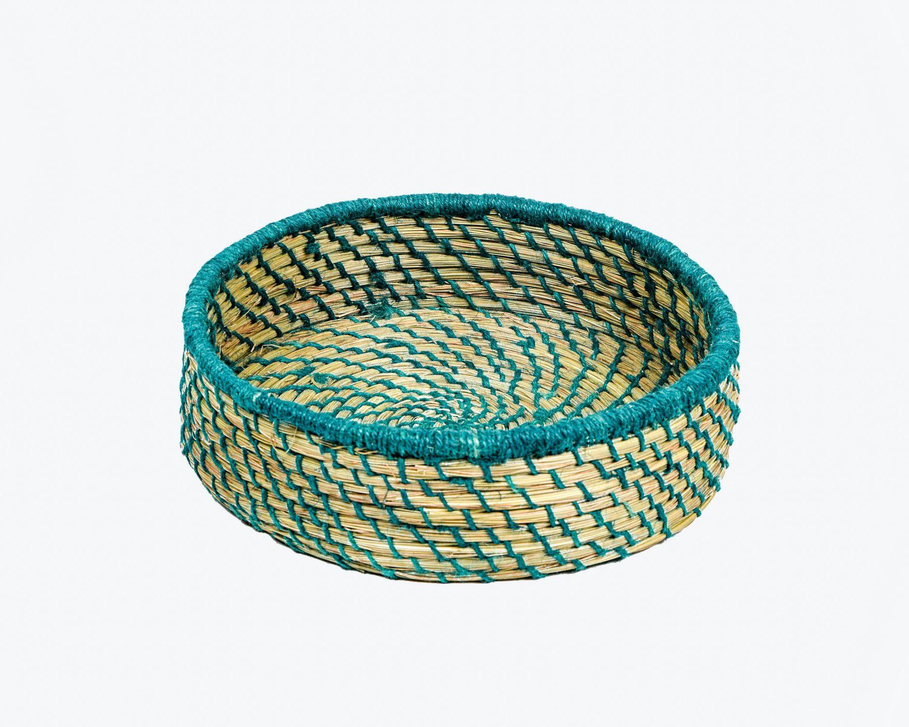 Handmade Braided SABAII GRASS ROUND MULTI- UTILITY BASKET(Set of 3)