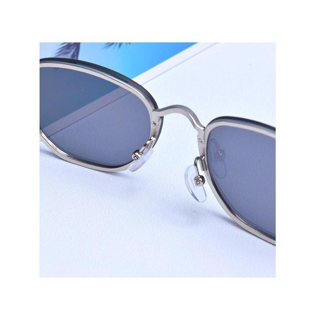 XIMI VOGUE™ Classic Style Small Frame Sunglasses-Silver Frame Gray Lens