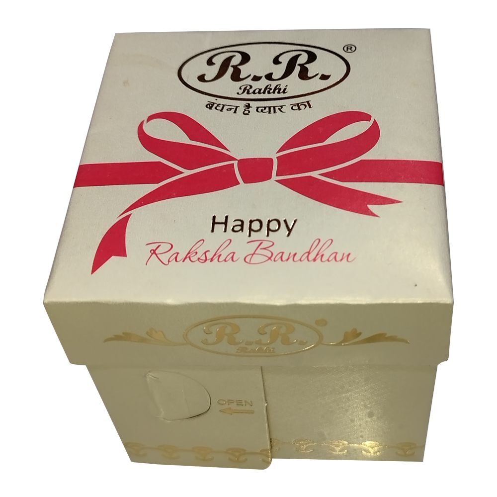 Rakhi for Brother /Bhai Rakshabandhan Bhaiya Rakhi and Bhabhi Lumba Set with Roli Chawal ( 1 lumbha rakhi and 1 Rakhi  Combo Pack)