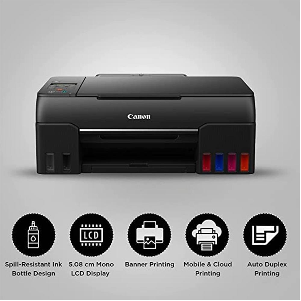 Canon PIXMA G670 6 Colour, Print,Scan,Copy, High Volume Printing photo Printer, User Replaceable Print Heads & Maintainence Cartridge