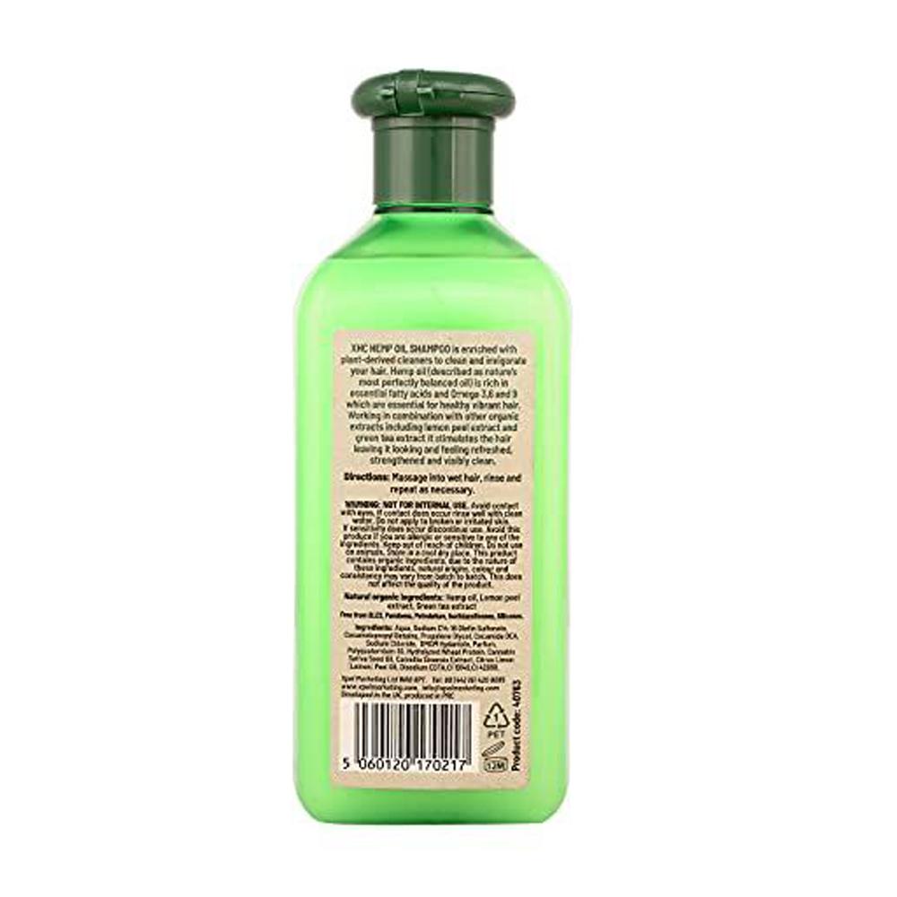 Xpel Marketing Hemp Shampoo With Organic Hemp Seed Oil to Prevent Hair Breakage & Dryness, For Moisturising, Refreshed, Natural, Sleek & Shiny Hair 400 ml. Free From SLES, Parabens, Isothiazolinones