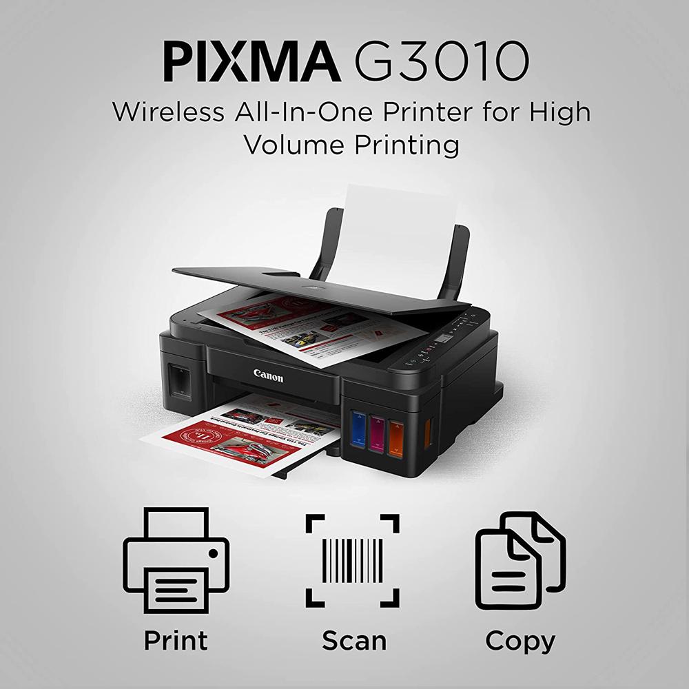 Canon Pixma G3010 All-in-One Wireless Ink Tank Colour Printer