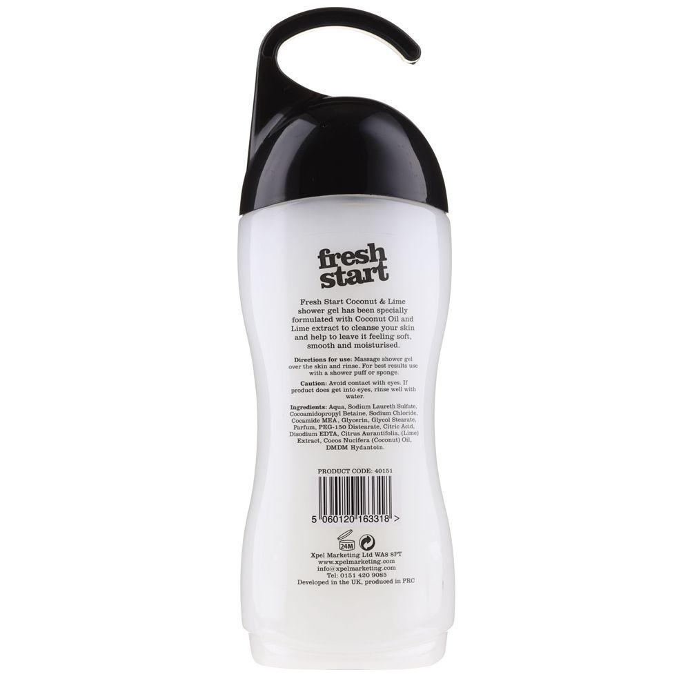 Xpel Marketing Fresh Start Coconut & Lime Shower Gel With Essential Oils, Coconut oil & Lime Extract to Cleanse Your Body, Helps Your Skin To Feel Soft, Smooth And Moisturised 400ml