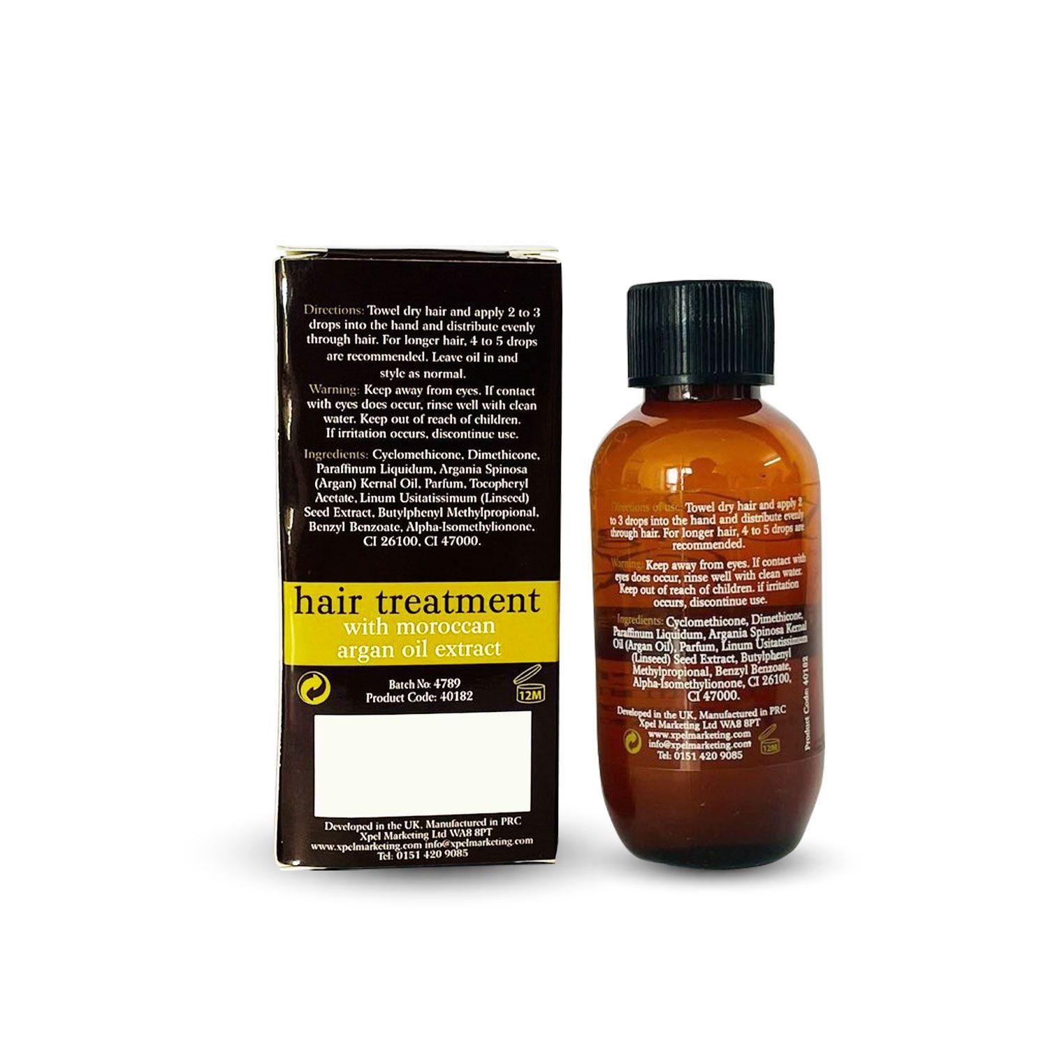 Xpel Marketing Argan Oil Hair Treatment Hair Oil 50ml with Moroccan Argan Oil and Vit. E, Hair Fall & Frizz Control, Protect your hair - For All Hair Types