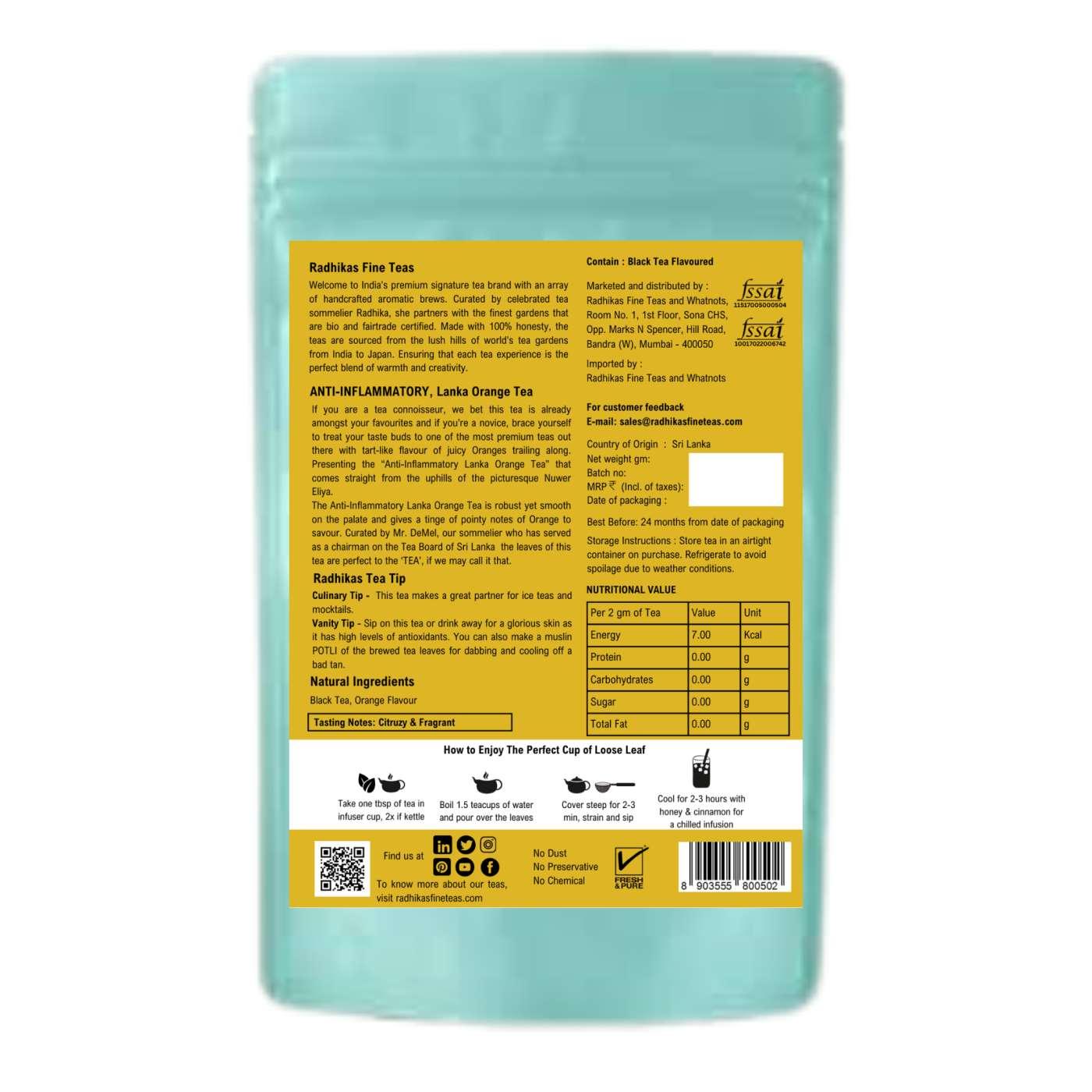 ANTI-INFLAMMATORY Lanka Orange Tea