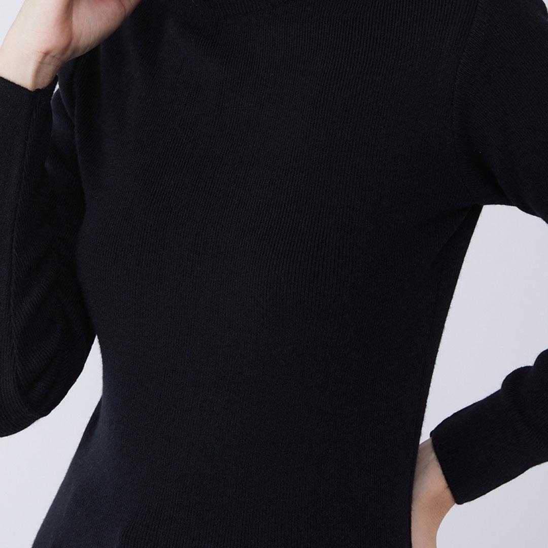 Black Solid Pullover