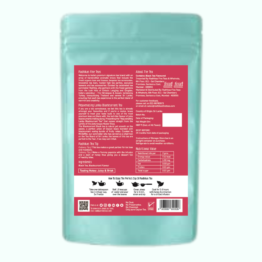 REJUVENATING Lanka Blackcurrant  Tea
