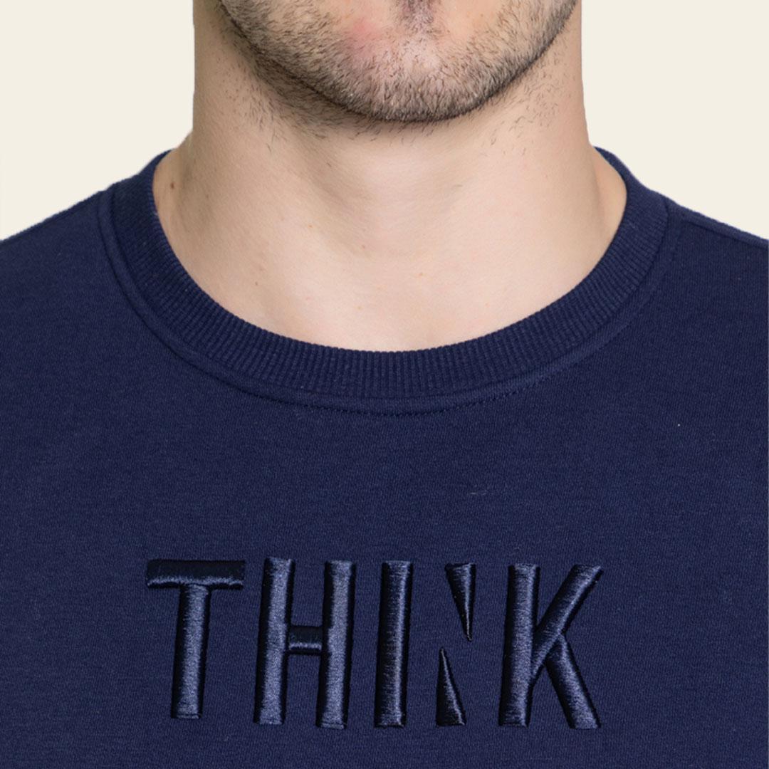 Navy Round Neck Sweatshirt