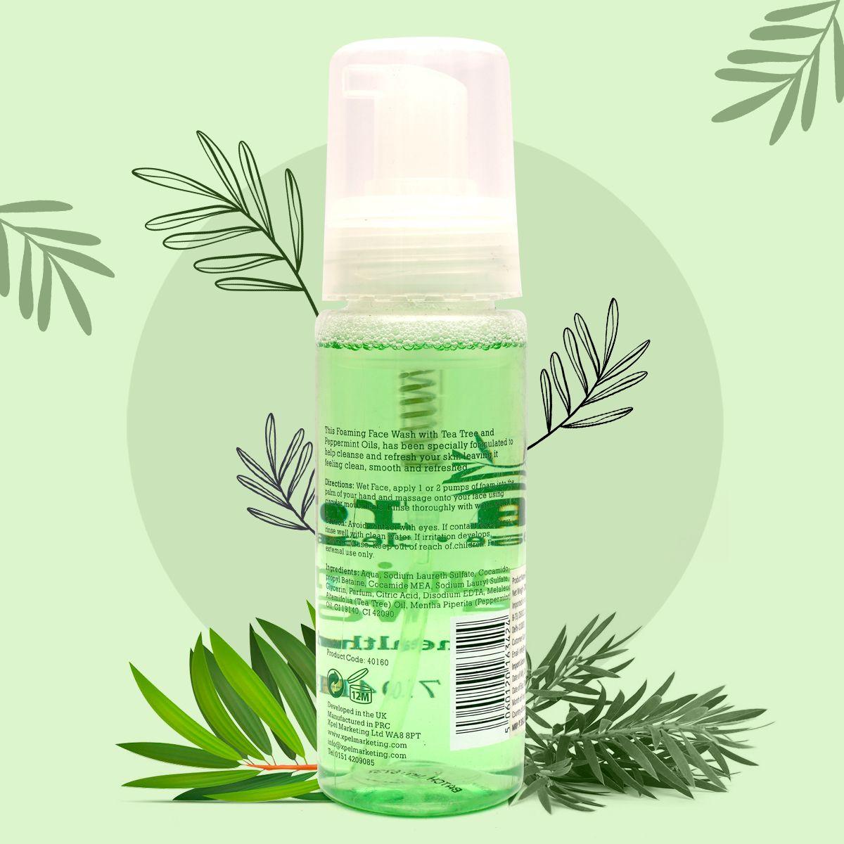Tea Tree Foaming Face Wash for Acne & Pimples Wash 200 ml - For All Skin Types - Paraben Free