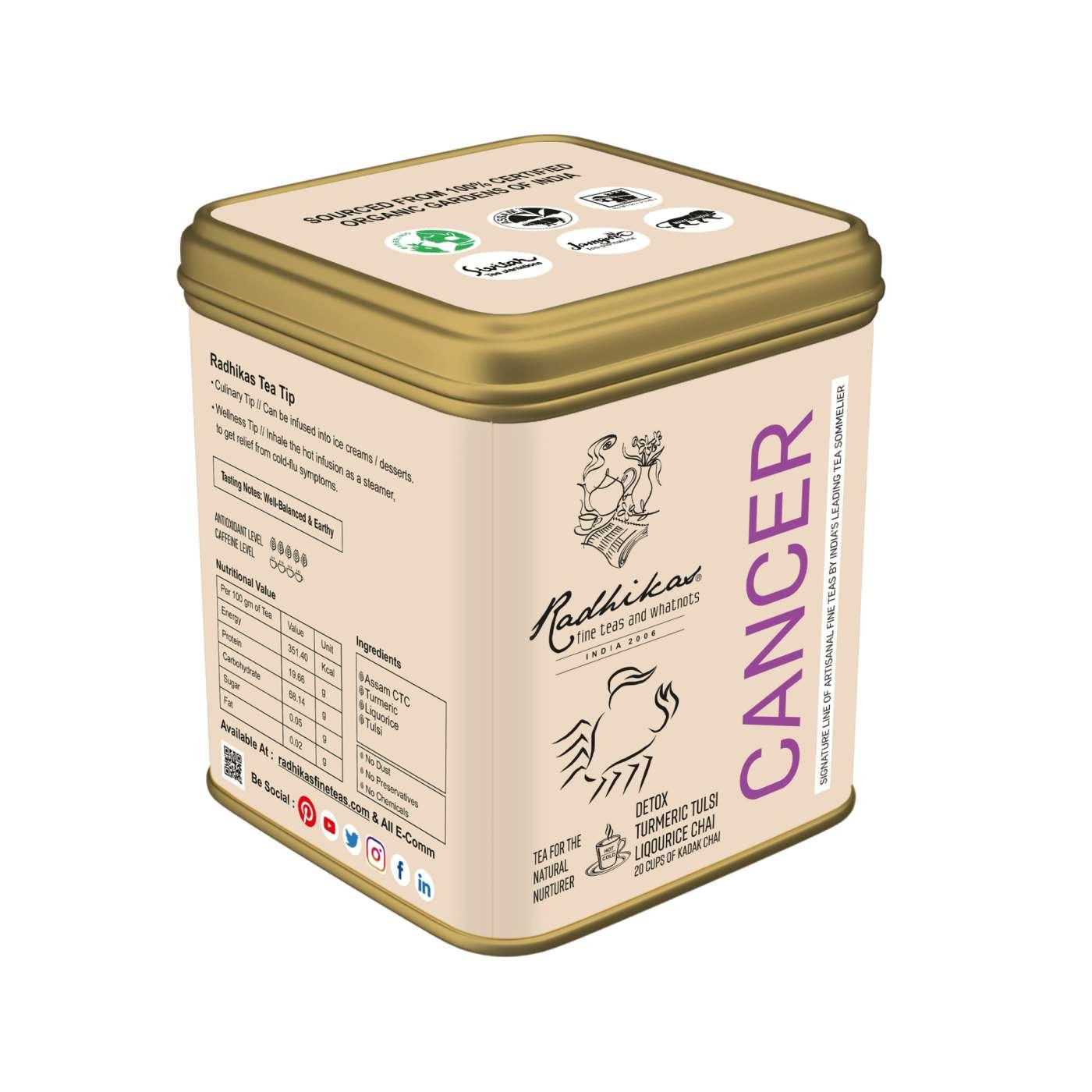 Cancer Turmeric Tulsi Liquorice Chai