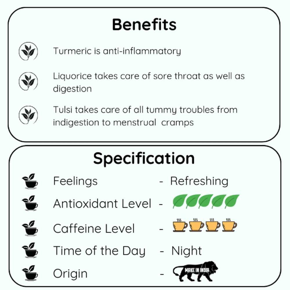 Cancer Turmeric Tulsi Liquorice Chai