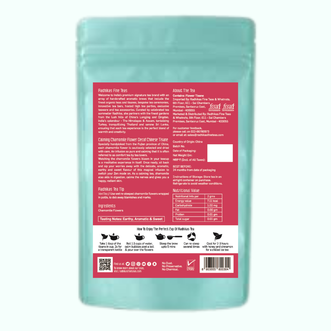 CALMING Chamomile Flower Decaf Chinese Tisane
