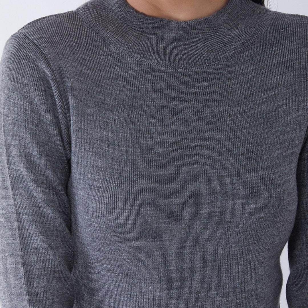 Dark Grey Solid Pullover