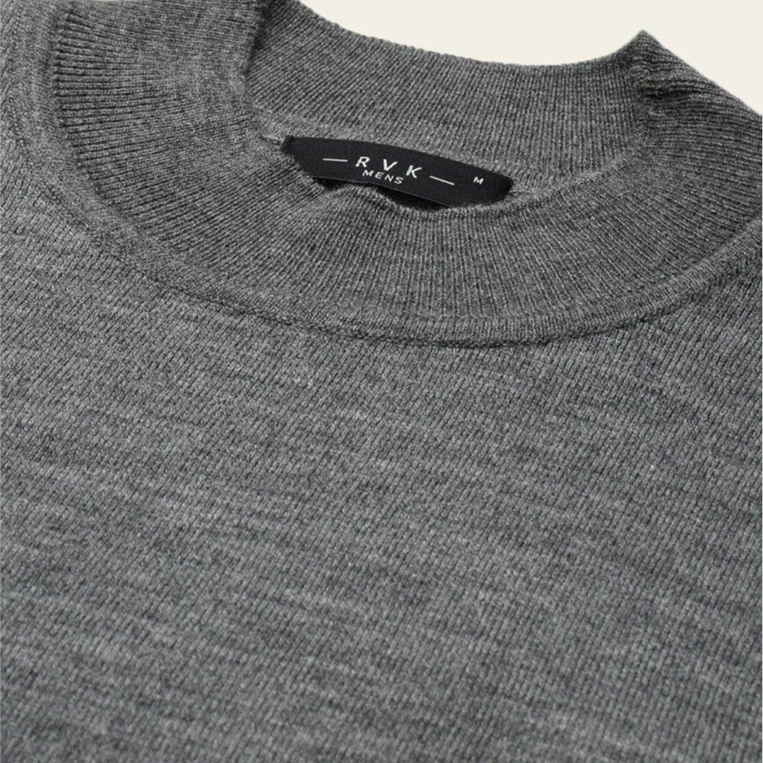 Dark Grey Solid Pullover