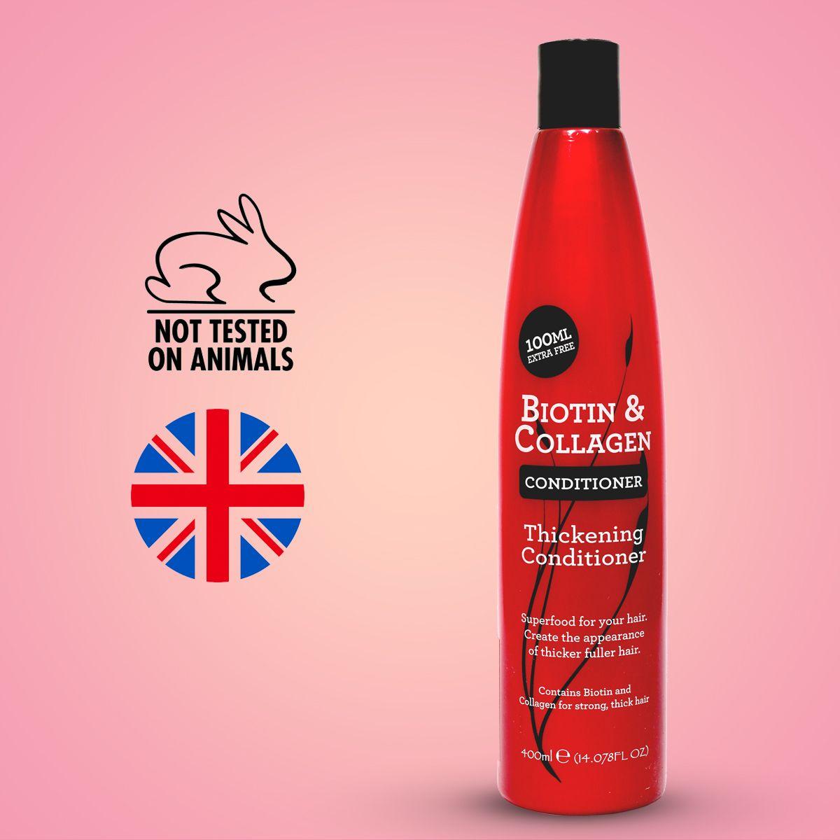 Biotin & Collagen Thickening Conditioner with Biotin & Collagen for Strong Thick Hair - 400 ml, helps combat dryness, breakage and hair loss (400 ml)