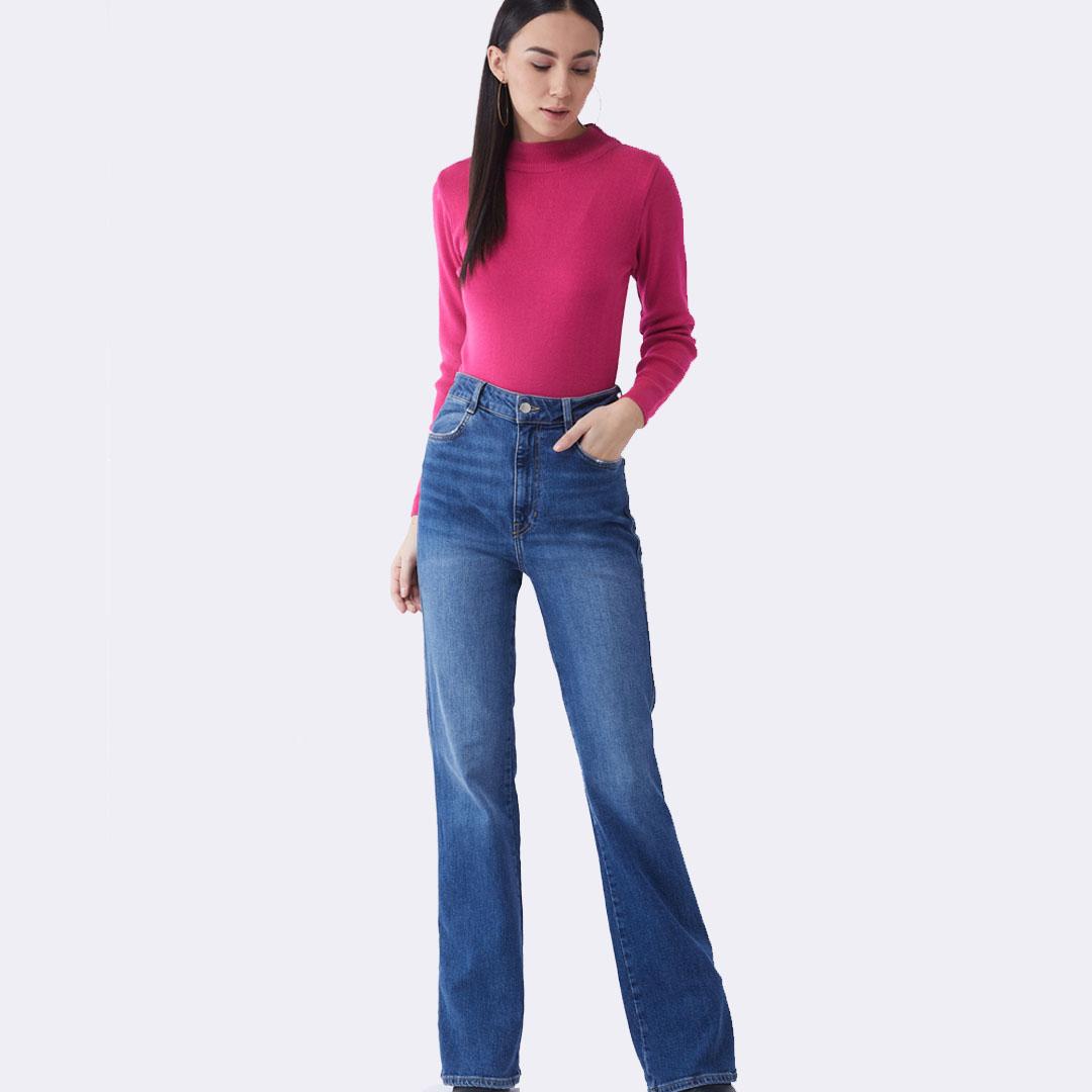 Fuchsia Pink Solid Pullover