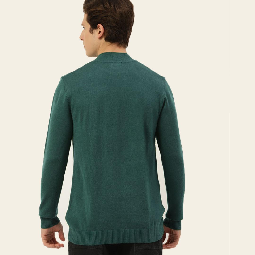 Green Solid Pullover
