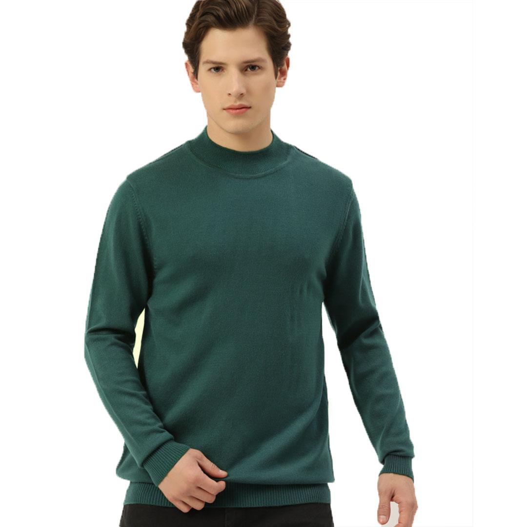 Green Solid Pullover