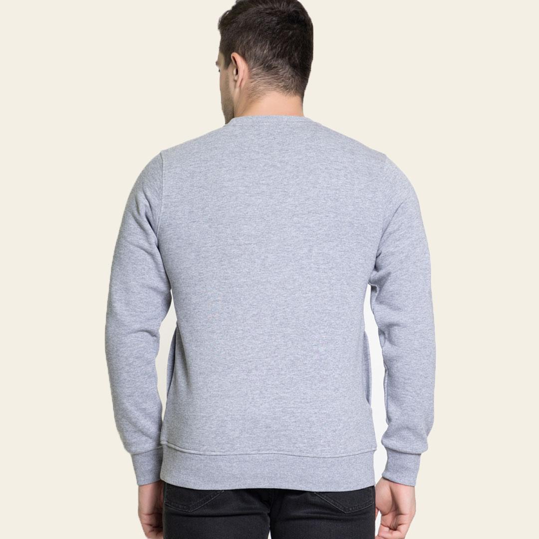 Grey Round Neck Sweatshirt