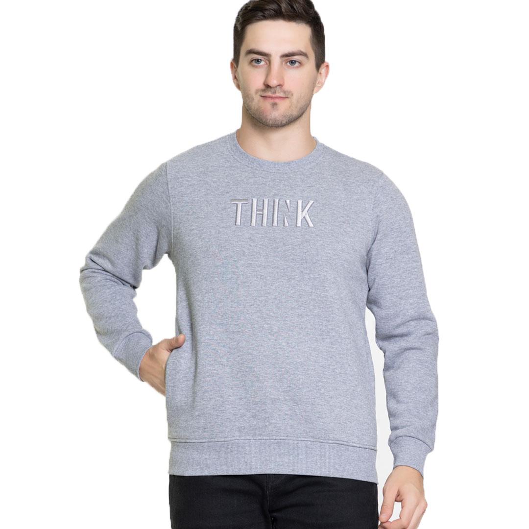 Grey Round Neck Sweatshirt