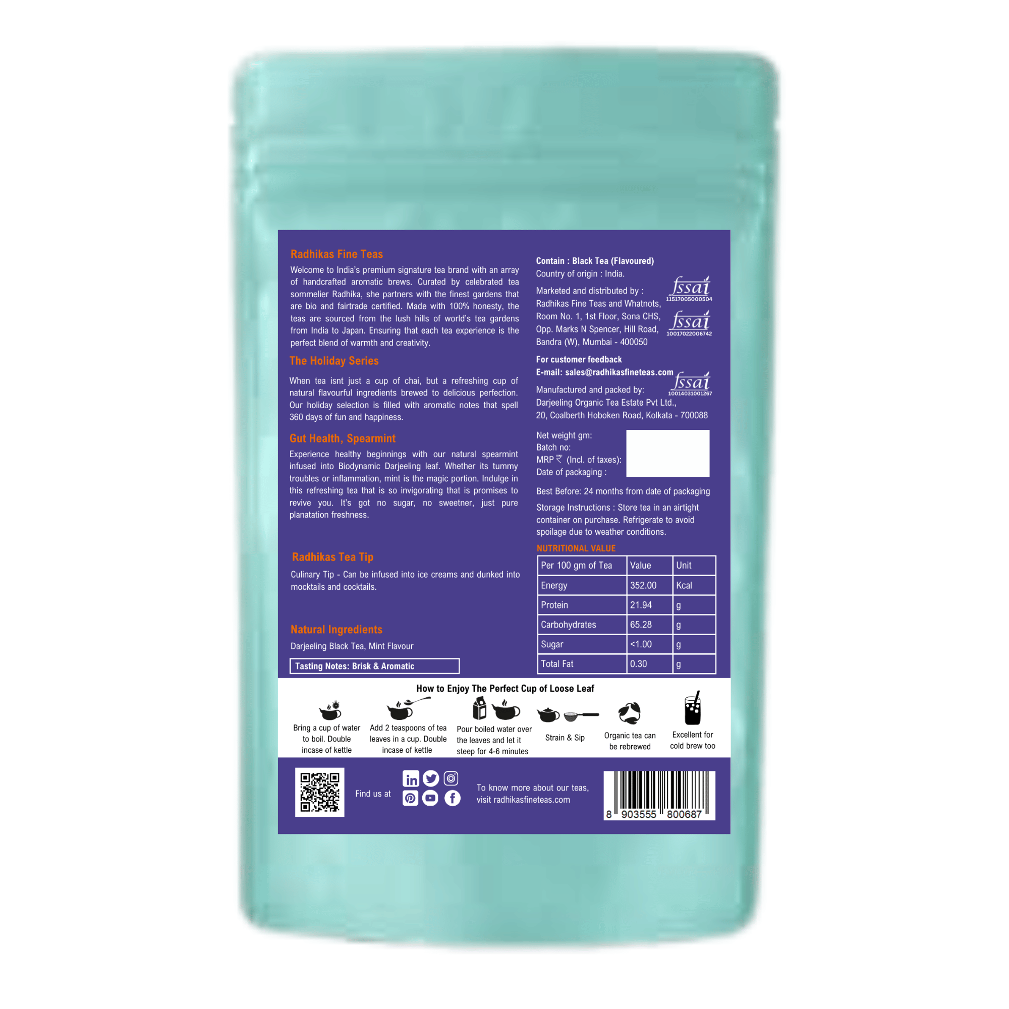GUT HEALTH Spearmint Darjeeling Leaf