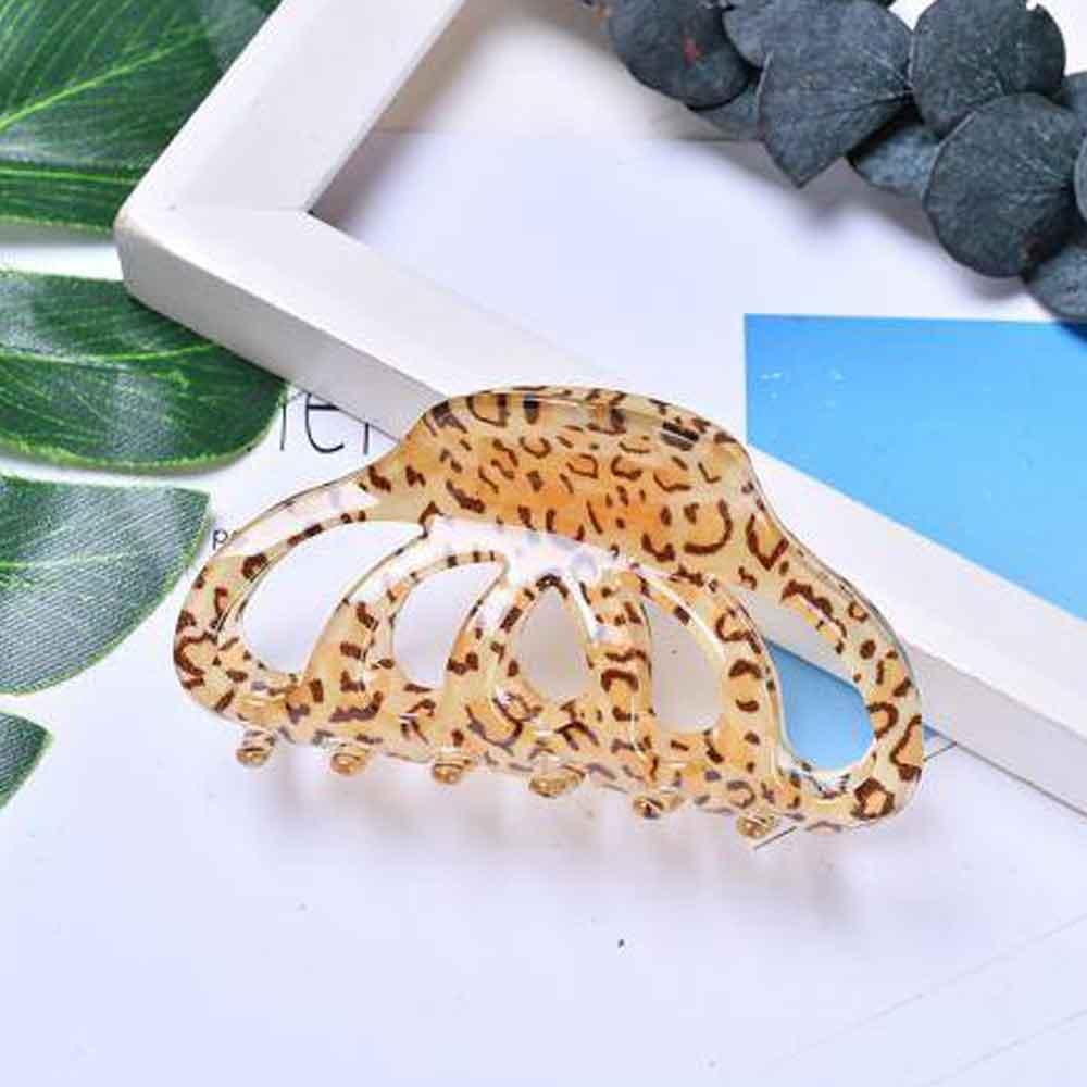 XIMI VOGUE™ Leopard Print Hair Claw Clip
