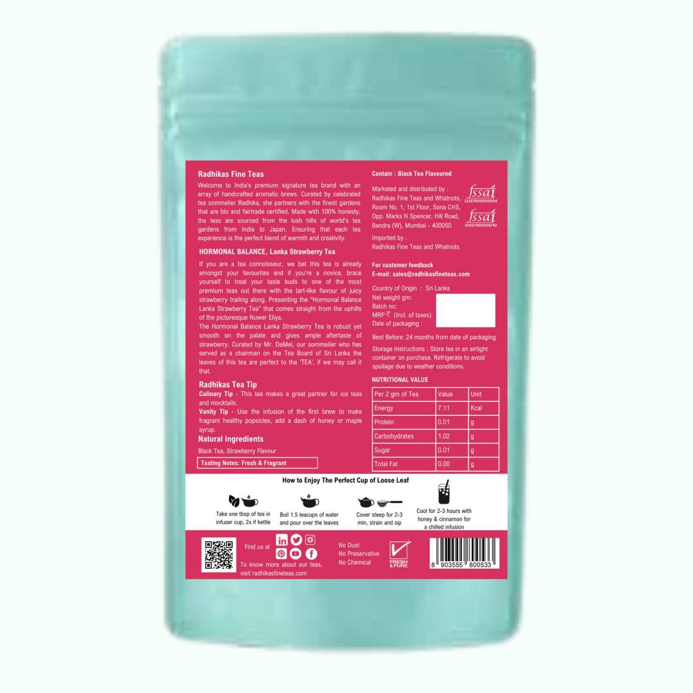 HORMONAL BALANCE Lanka Strawberry Tea