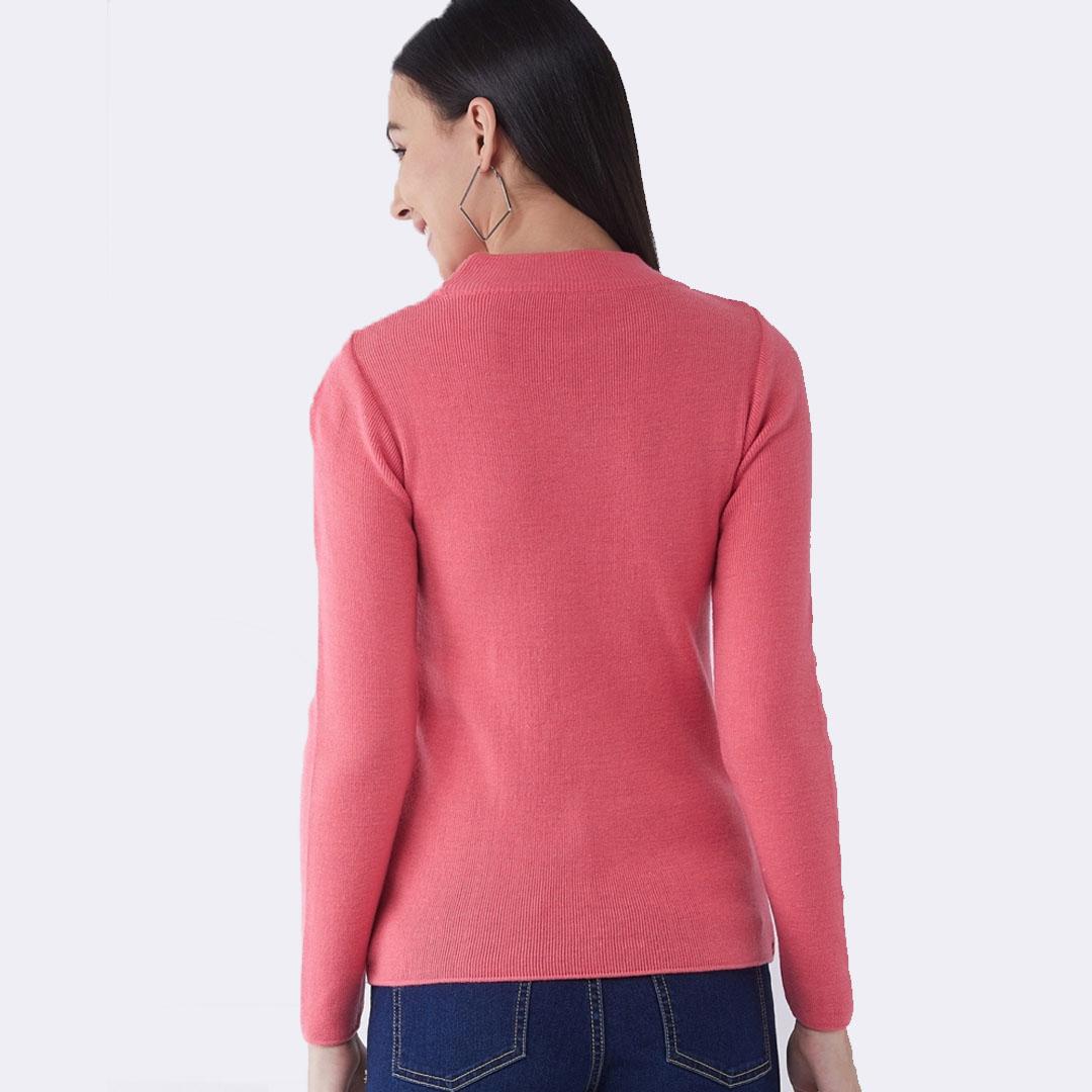Hot Pink Solid Pullover