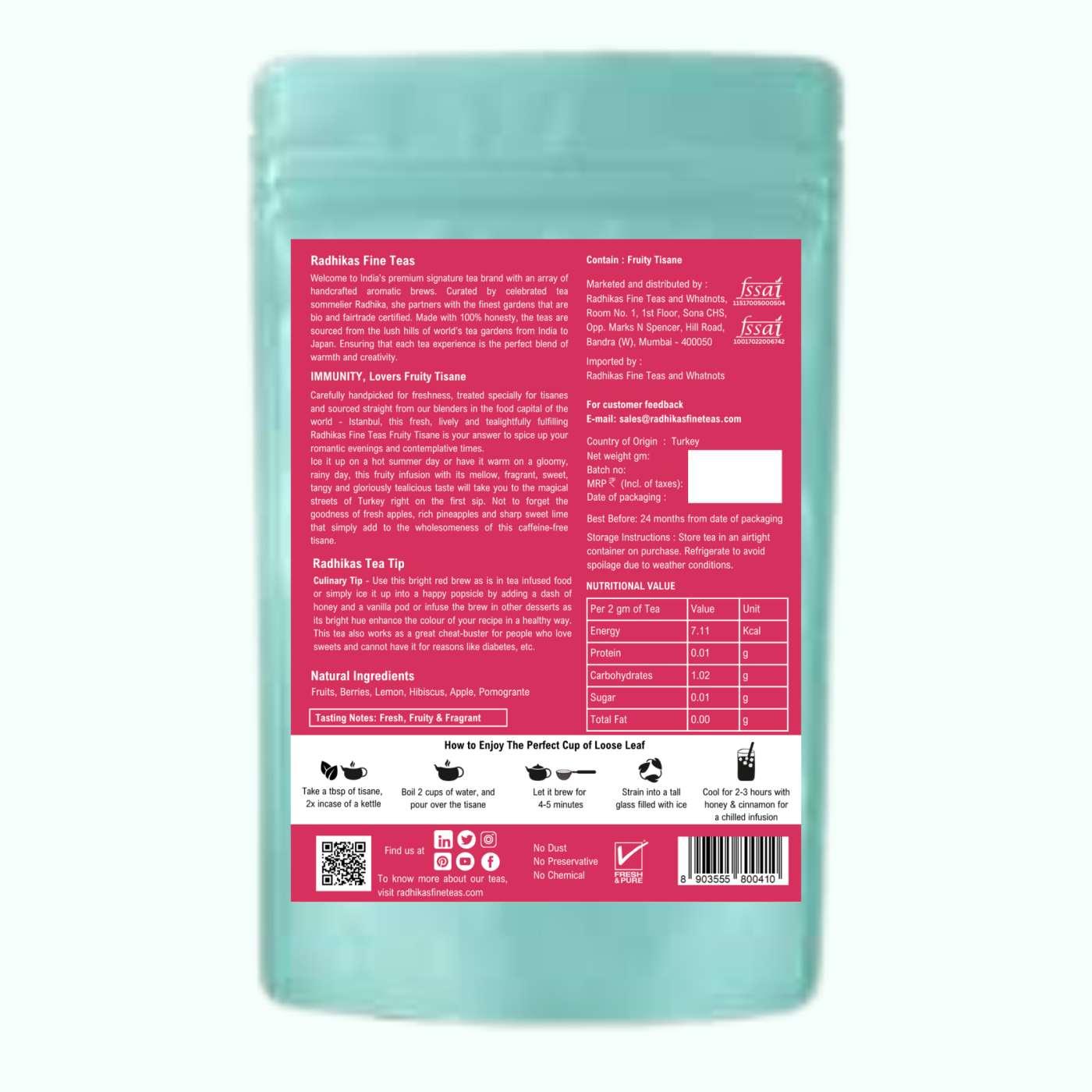 IMMUNITY Lovers Fruity Tisane