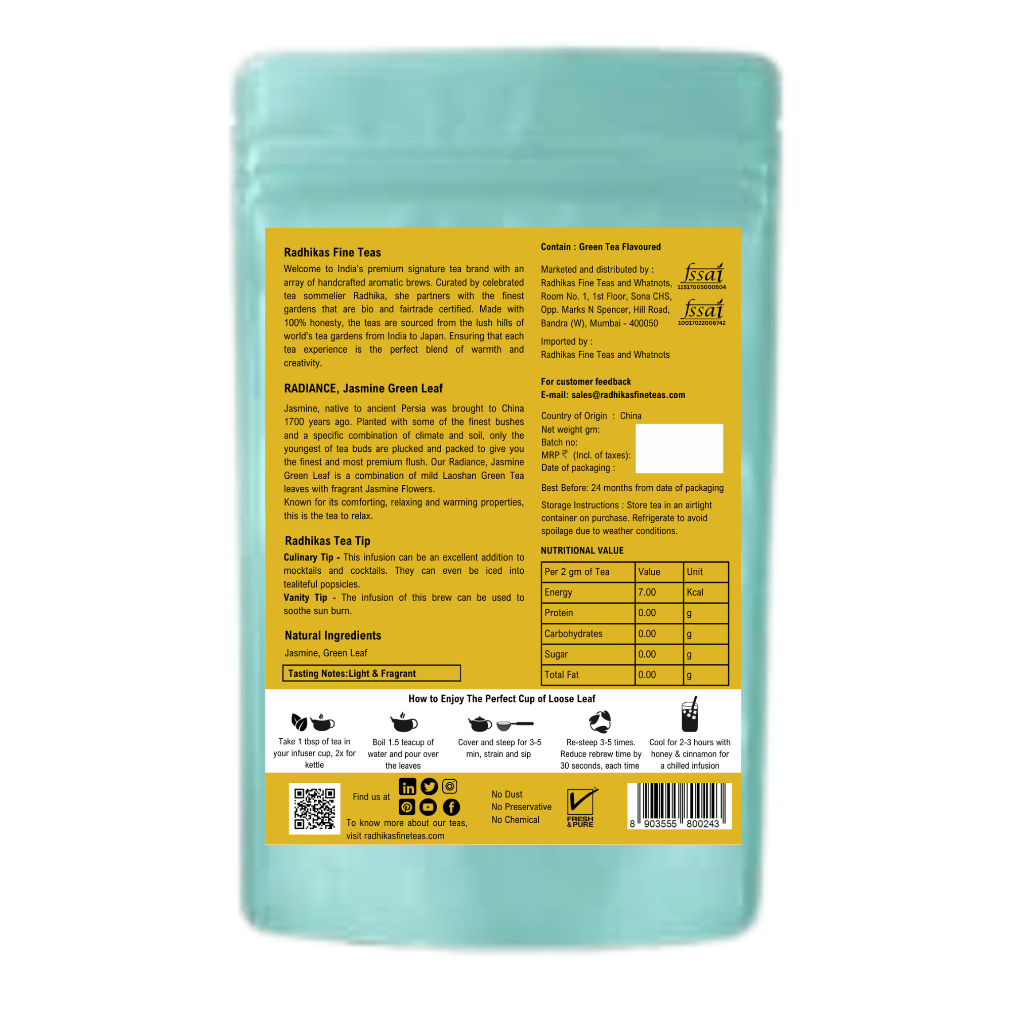 RADIANCE Jasmine Green Leaf