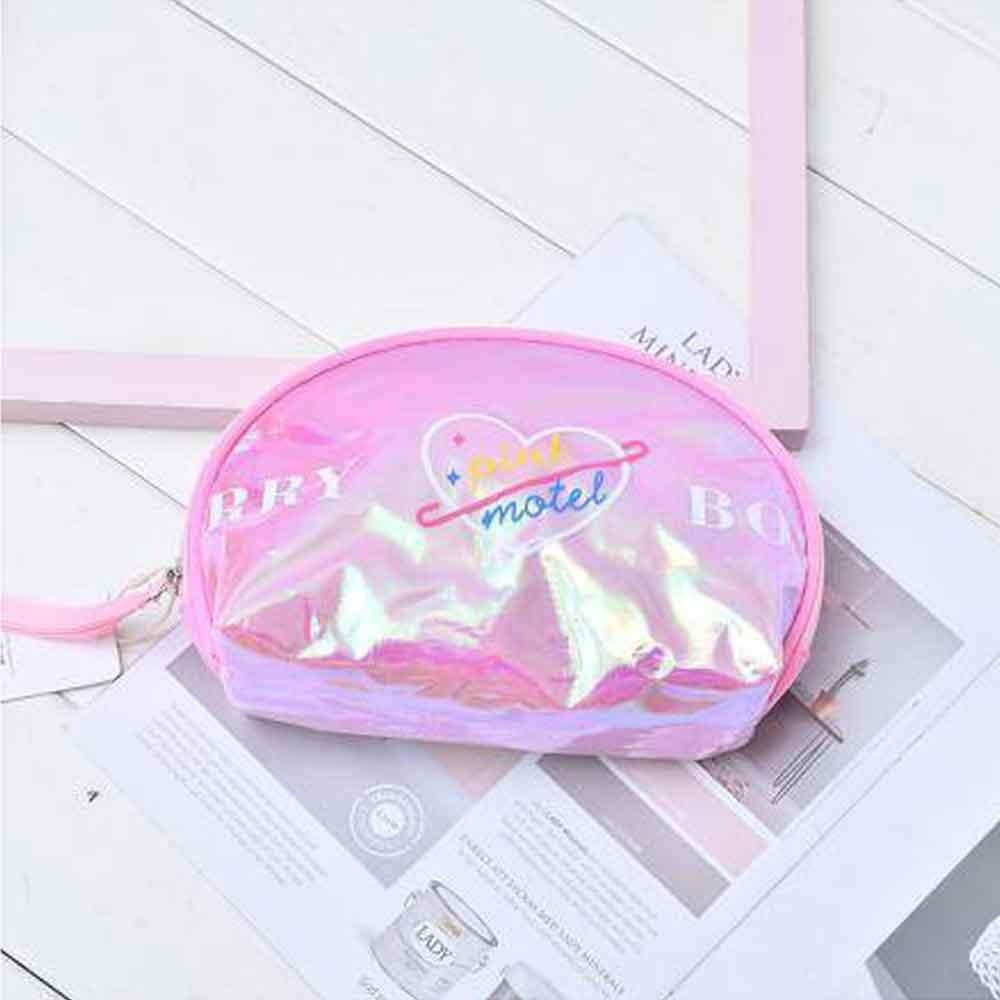 XIMI VOGUE™ Trendy Vogue Semicircle Cosmetic Bag (Pink)