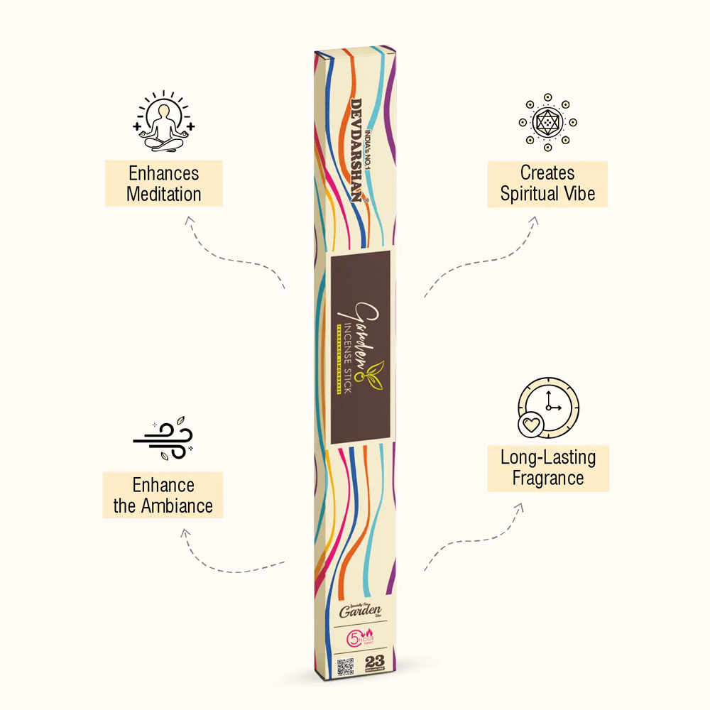 DevDarshan Garden Incense Sticks Lemongrass - 23 Inch