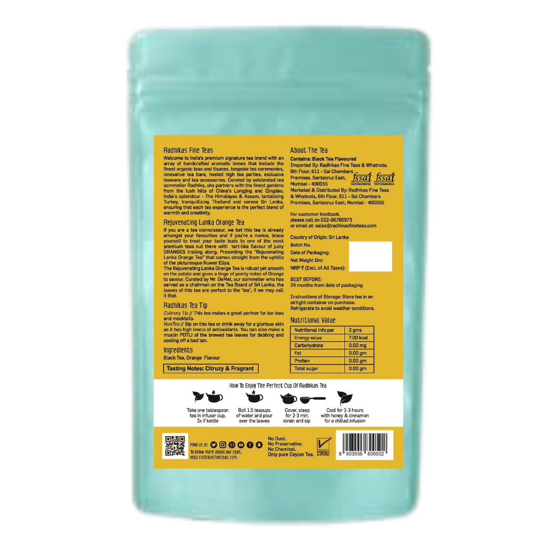 REJUVENATING Lanka Orange Tea