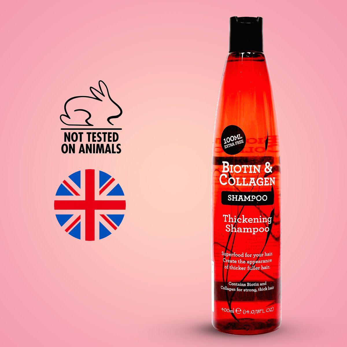 Biotin & Collagen Thickening Shampoo with Biotin & Collagen for Strong Thick Hair - 400 ml, helps combat dryness, breakage and hair loss (400 ml)