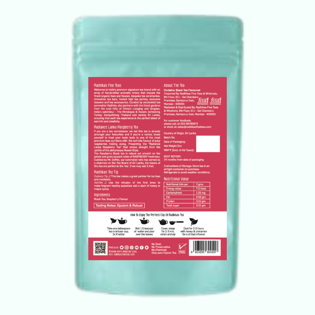 RADIANCE Lanka Raspberry Tea