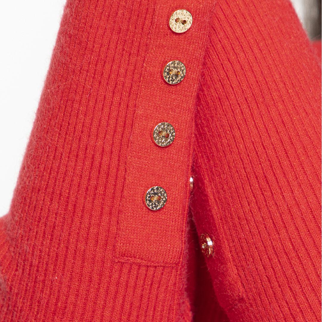 Red Solid Pullover