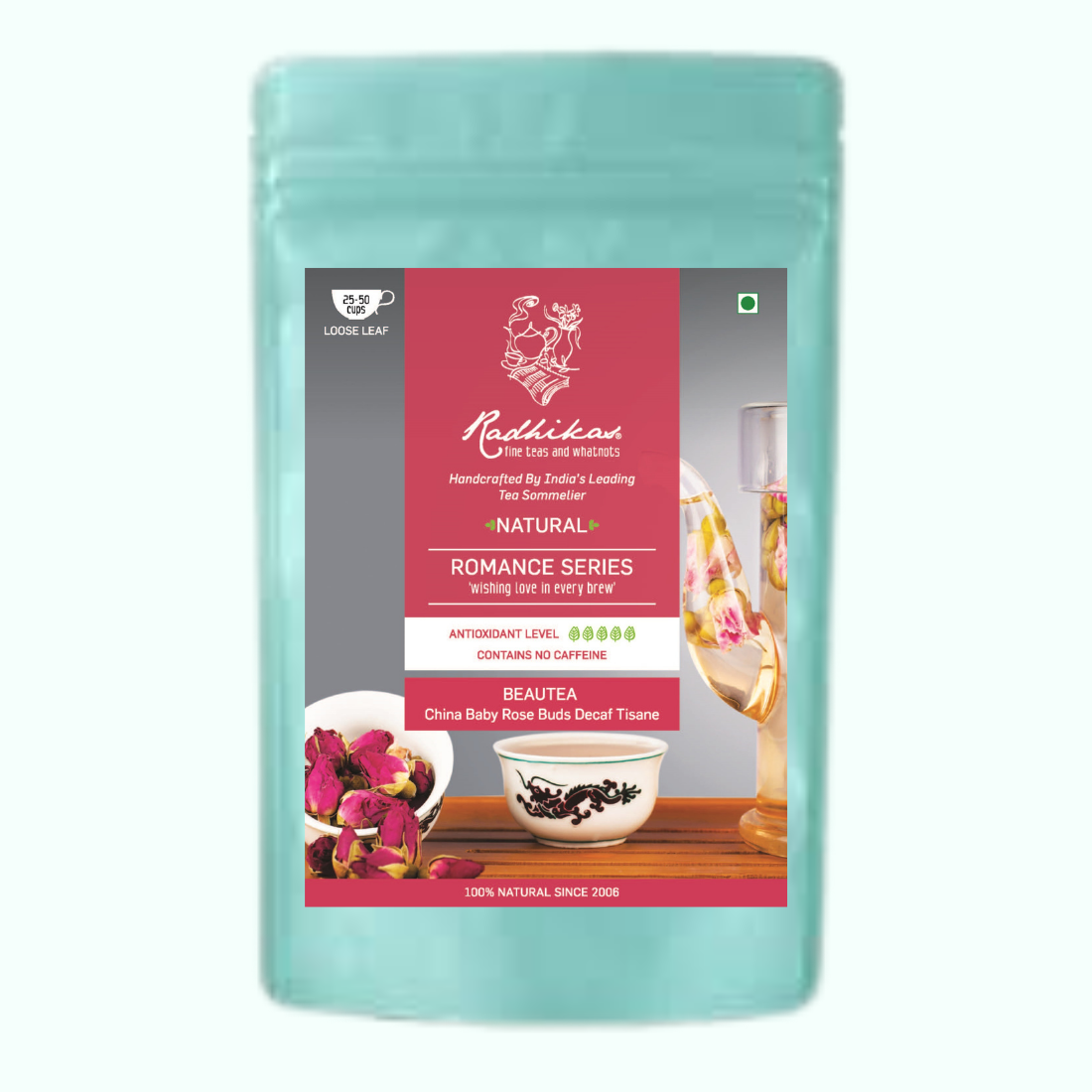 BEAUTEA China Baby Rose Buds Decaf Tisane 