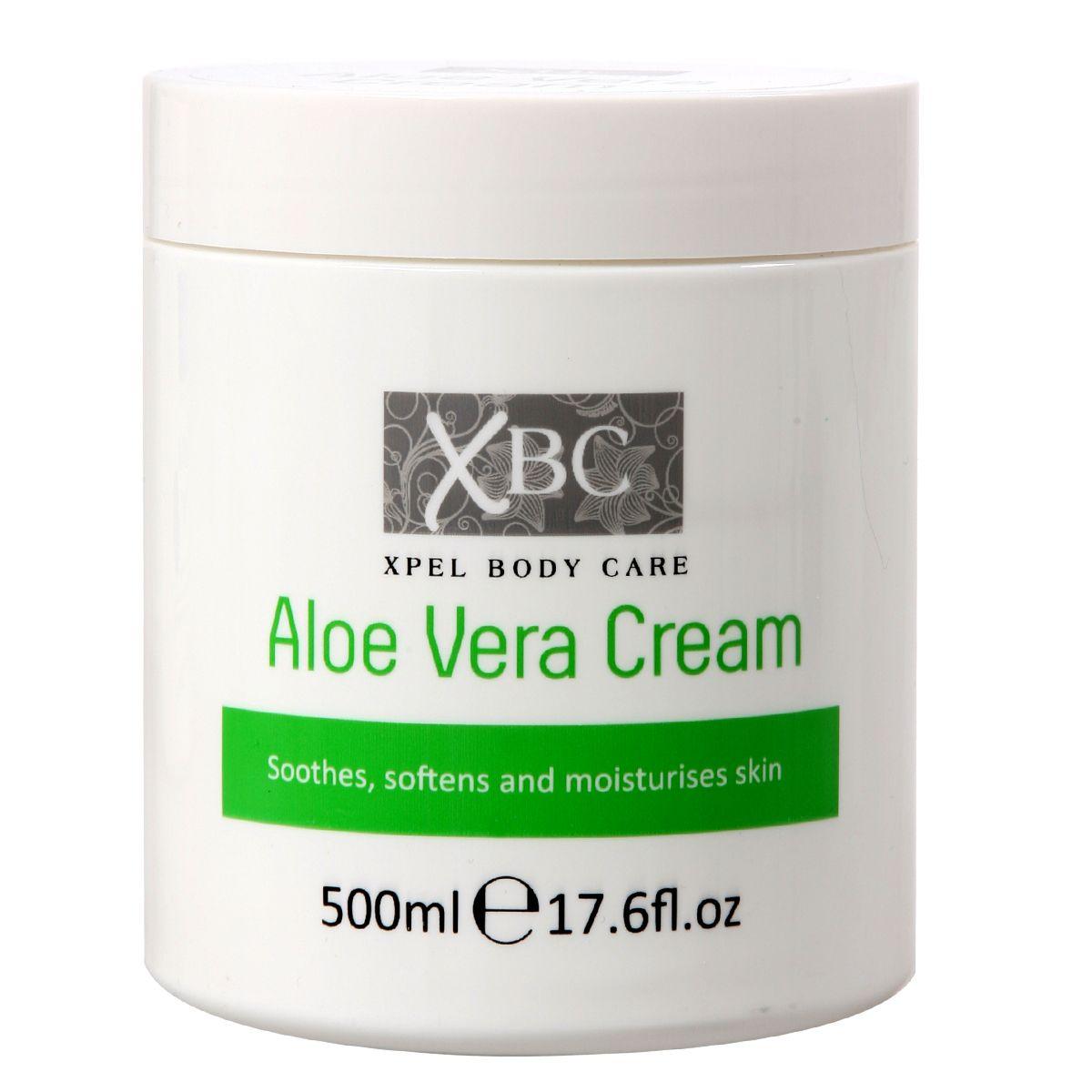 Xpel Marketing Aloe Vera Body Cream with Aloe Vera for Women & Men with Dry Skin for All Seasons, Soothes, Softens & Moisturises Skin 500 ml