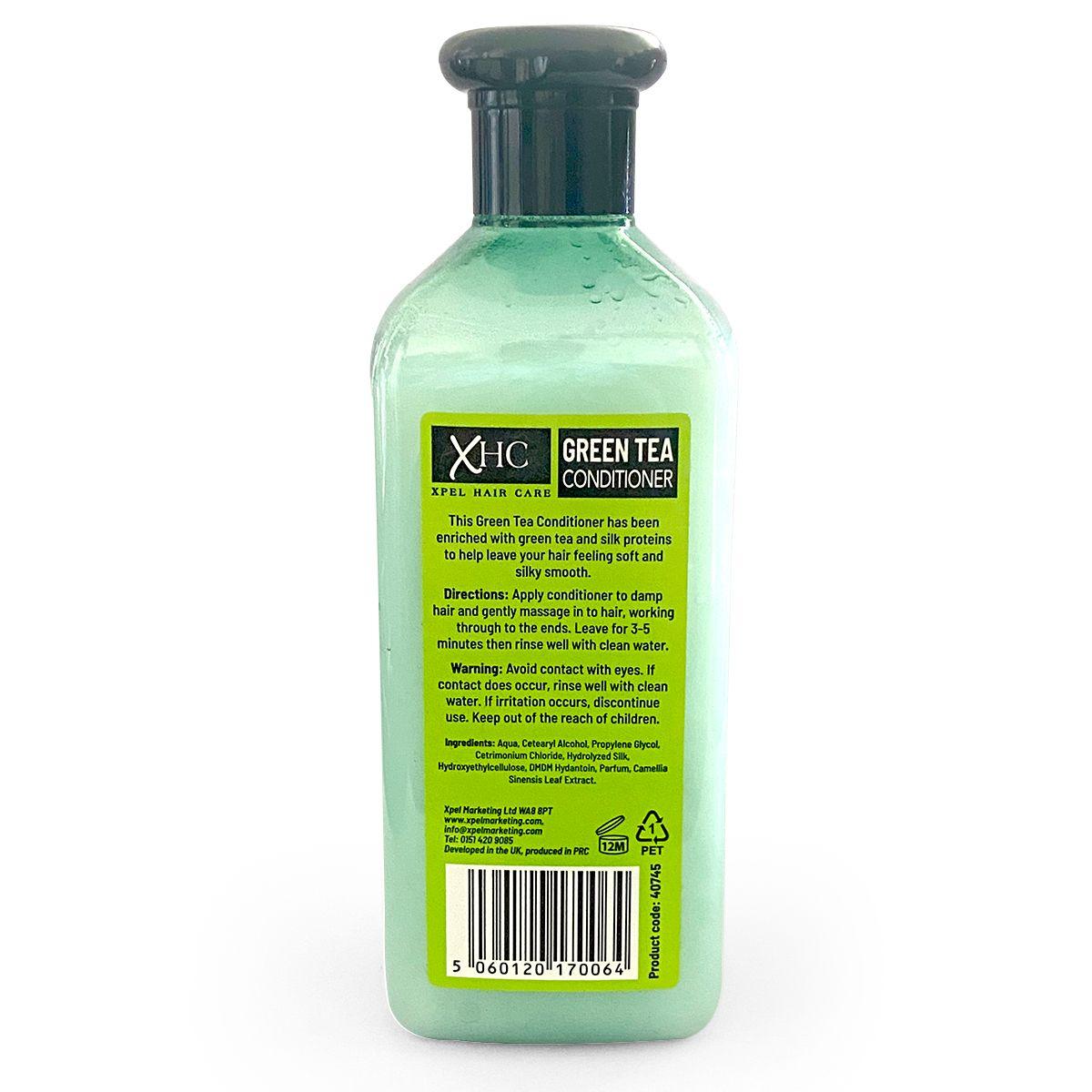 Xpel Marketing Green Tea Conditioner With Green Tea & Tea Tree Oil To Prevent Hair Loss, Dandruff & Breakage - Vegan Friendly.NO Sulphates, Parabens, Silicones, Color & PEG - 400 ml