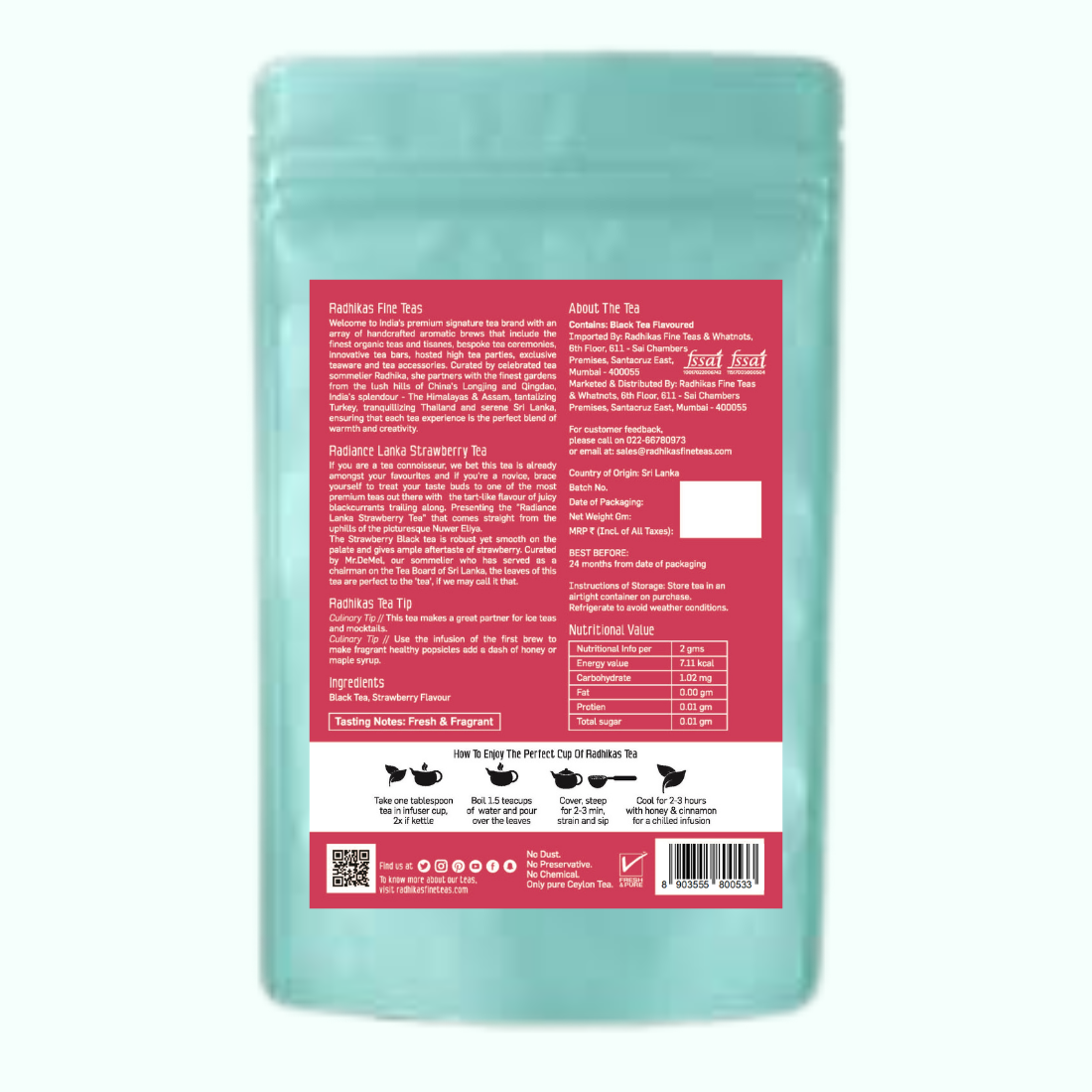 RADIANCE Lanka Strawberry Tea