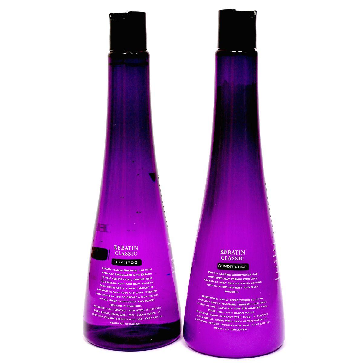 Xpel Marketing Keratin Classic Shampoo & Conditioner Combo with Keratin, For Smooth, Straight, Sleek Hair, 400 ml - Sulphate and SLES Free - For All Hair Types