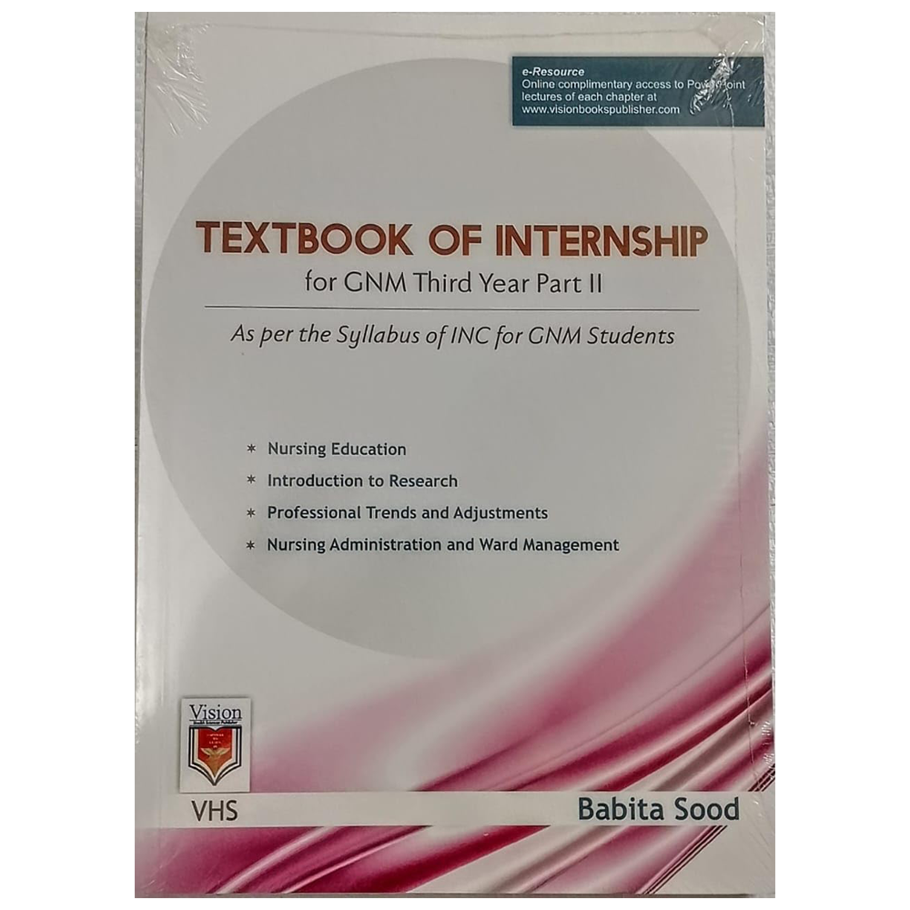 Textbook Of Intership For Gnm 3rd Year Part - Ii
