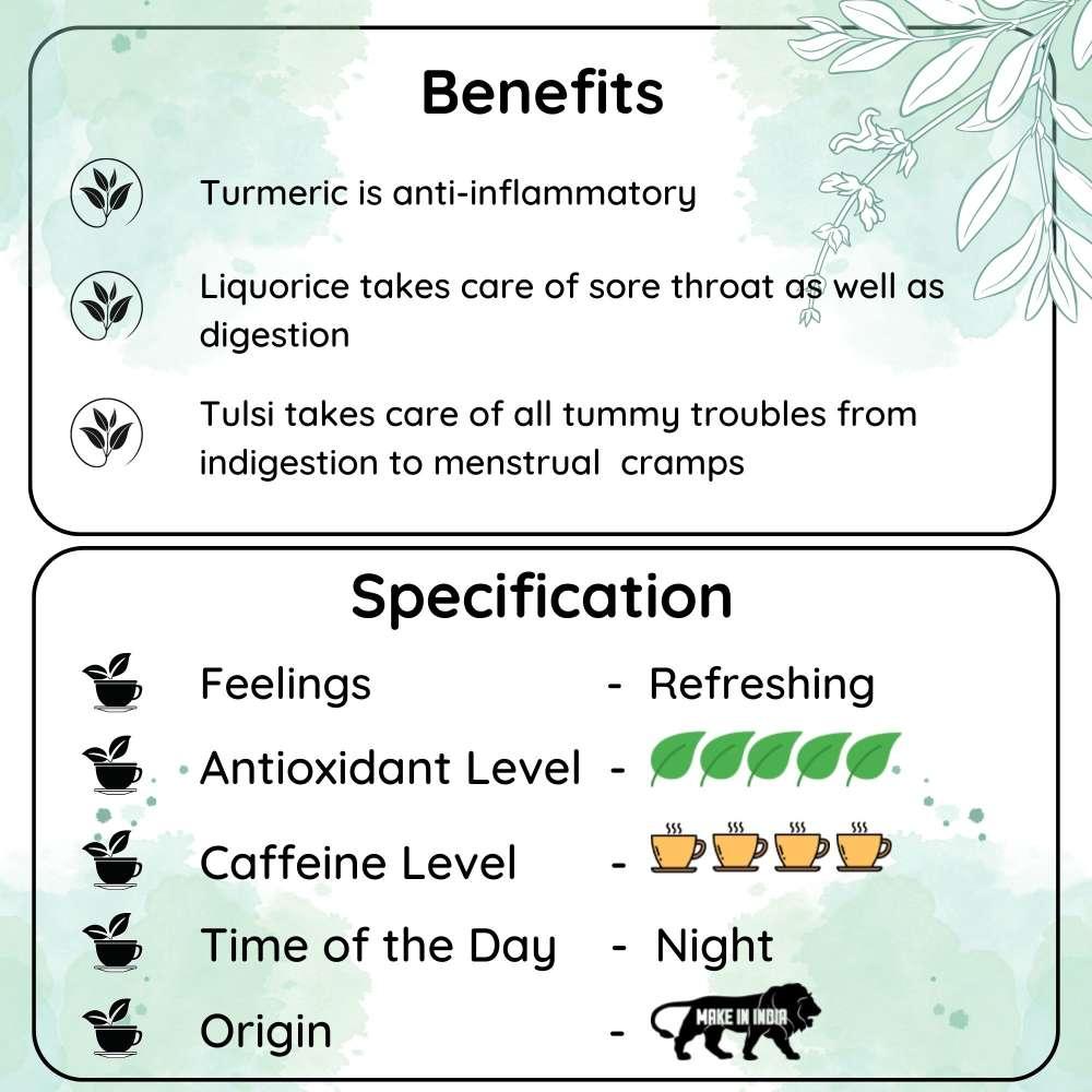 DETOX Turmeric Tulsi Liqourice Chai 