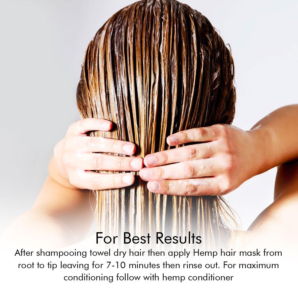 Xpel Marketing Hemp Hair Mask With Organic Hemp Seed Oil to Prevent Hair Breakage & Dryness, For Moisturising, Refreshed, Natural, Sleek & Shiny Hair. Free From SLES, Parabens, Isothiazolinones