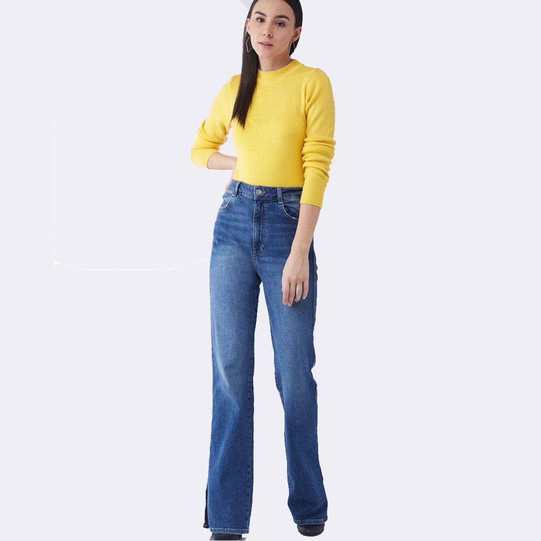 Yellow Solid Pullover