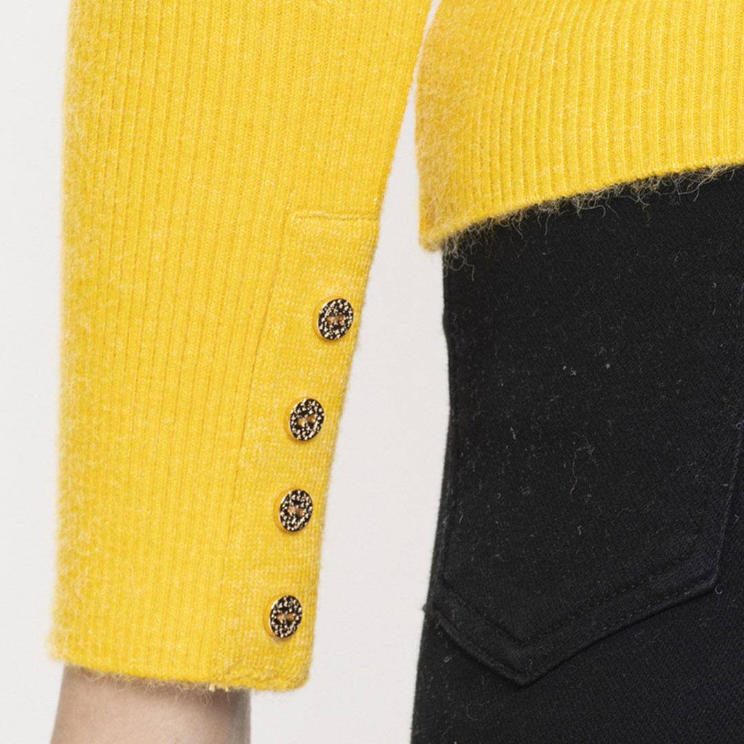 Yellow Solid Pullover