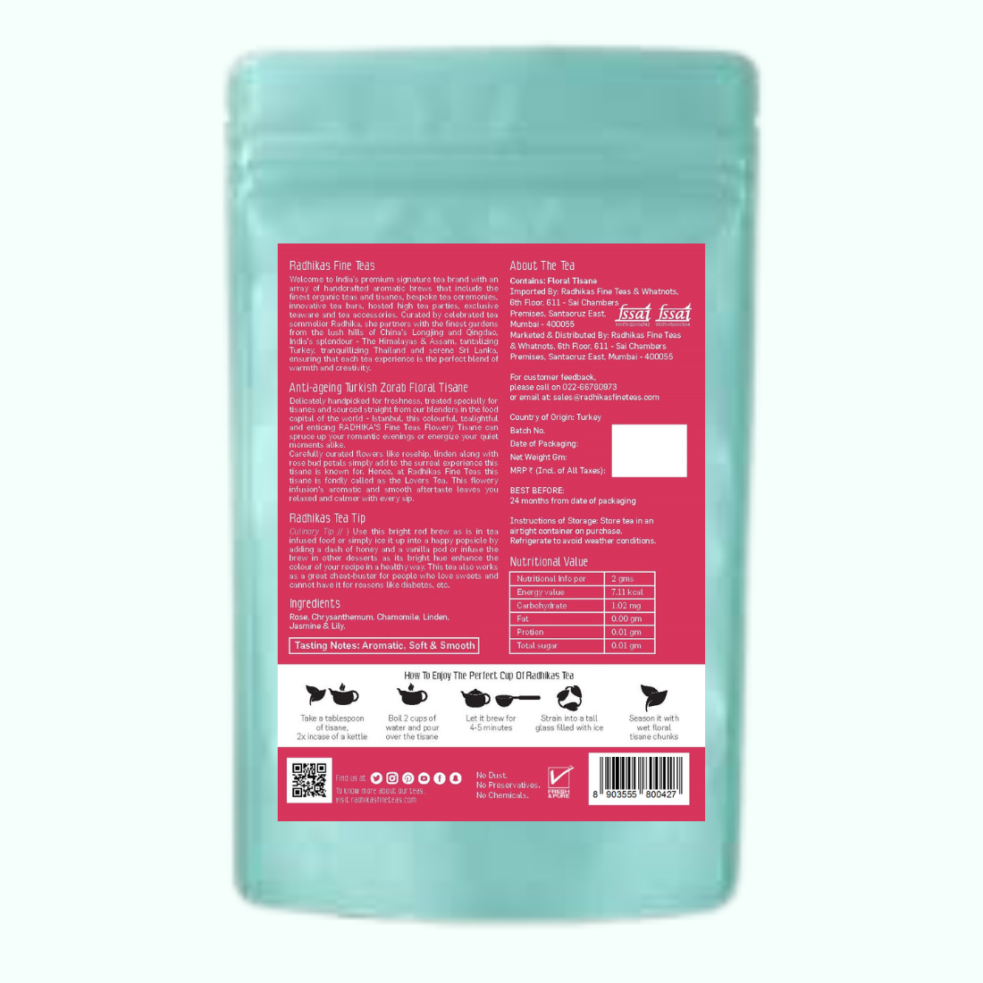 ANTI-AGEING Turkish Zorab Floral Tisane