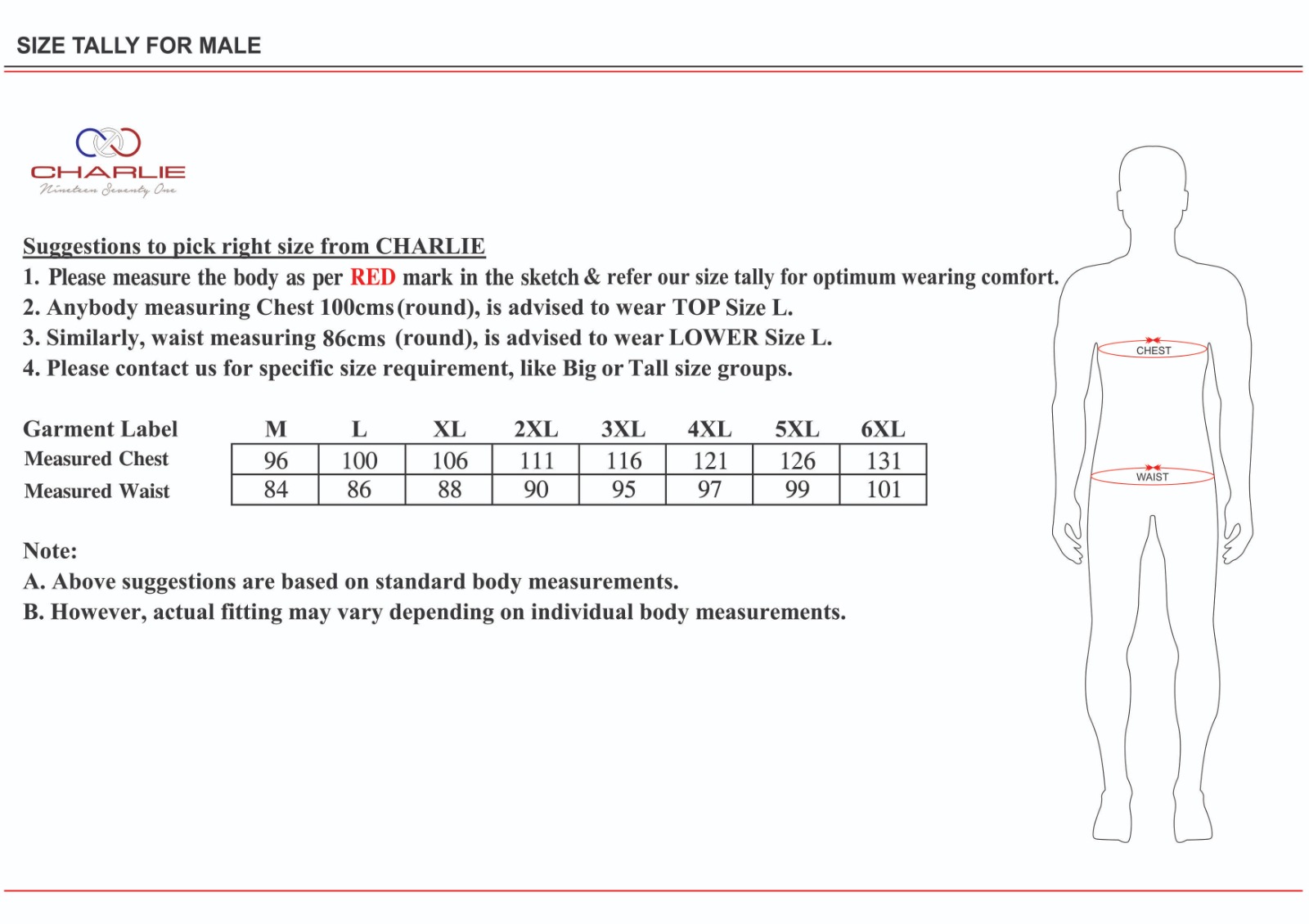 Sweat Shirt Olive Size Chart