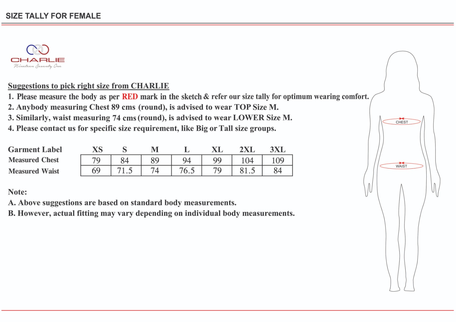 Womens Track Suit Navy Size Chart