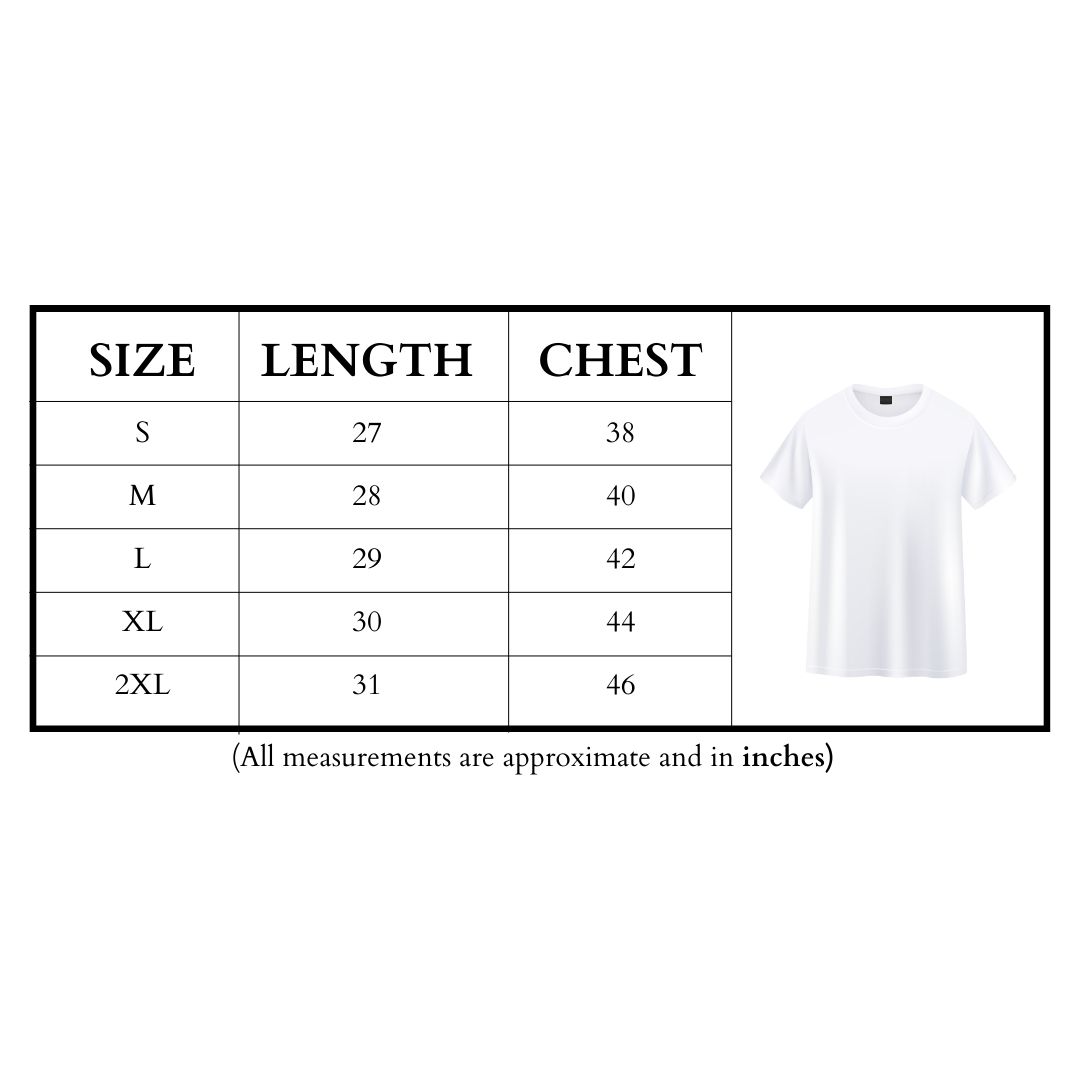 Black Couple Print Valentine's Day Unisex T-shirts – Celebrate Love Together | Valentine Couple Tshirts | Unisex T-shirt Size Chart